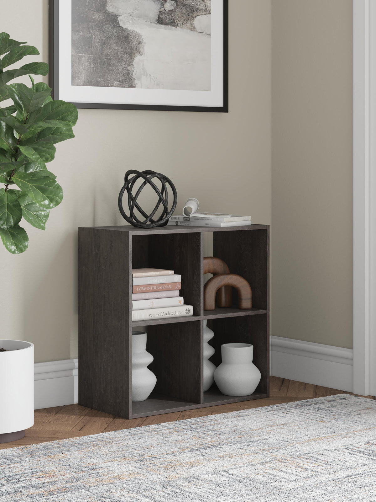 Piperton Four Cube Organizer (Black/Gray)