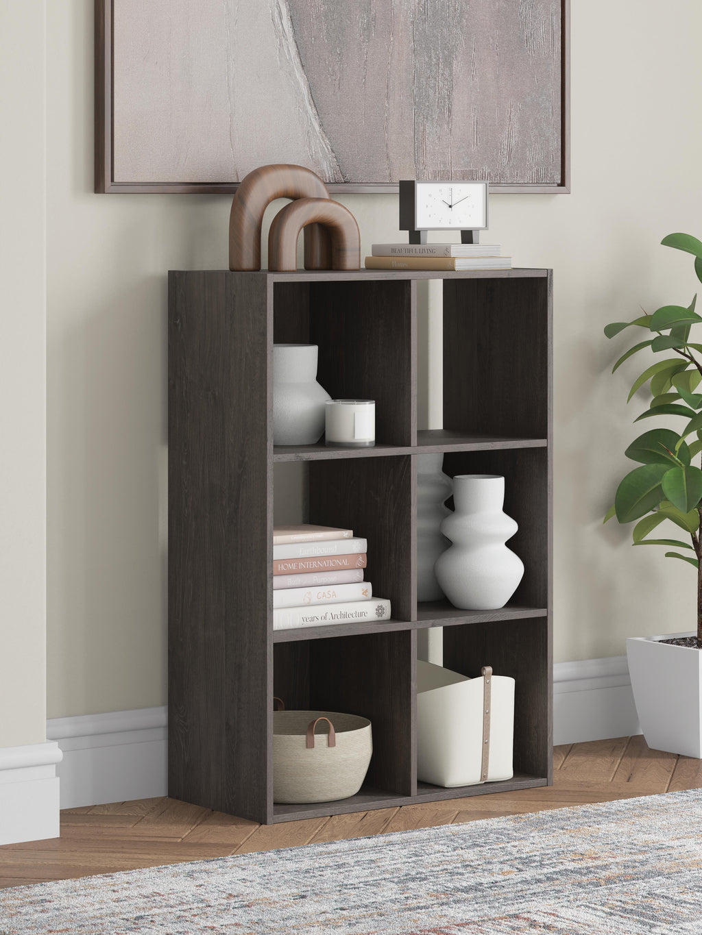 Piperton Six Cube Organizer (Black/Gray)