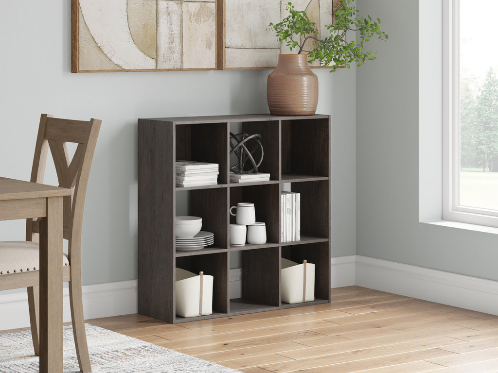 Piperton Nine Cube Organizer (Black/Gray)