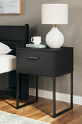 Socalle Nightstand (Black/Gray)