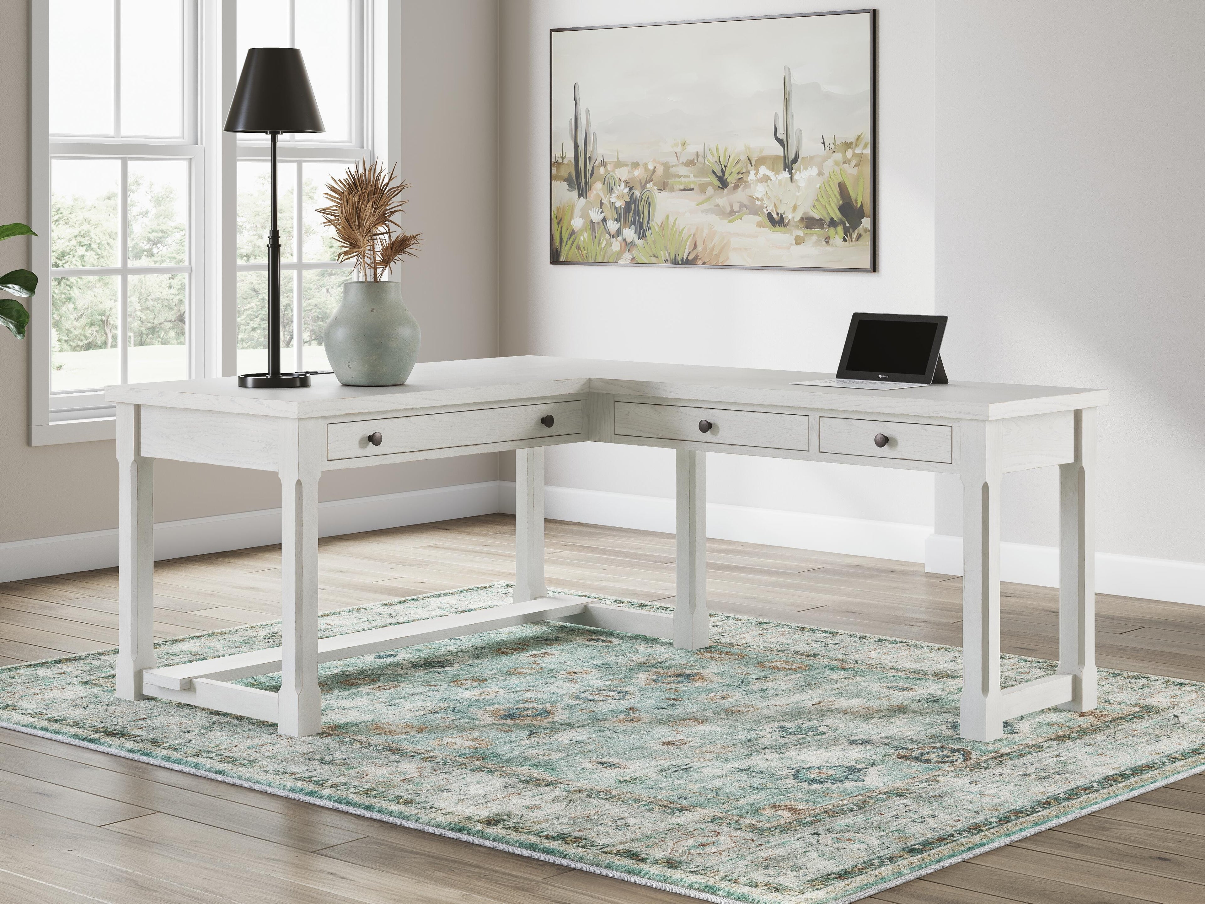 Robbinsdale L-Shaped Home Office Desk