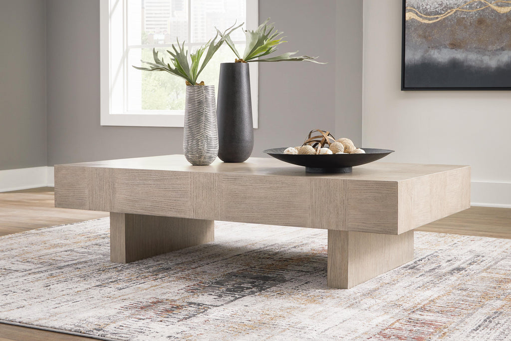 Jorlaina Coffee Table (Brown/Beige)