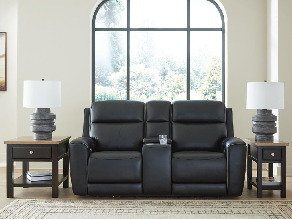 5Z-Comfort Power Reclining Loveseat with Console 2