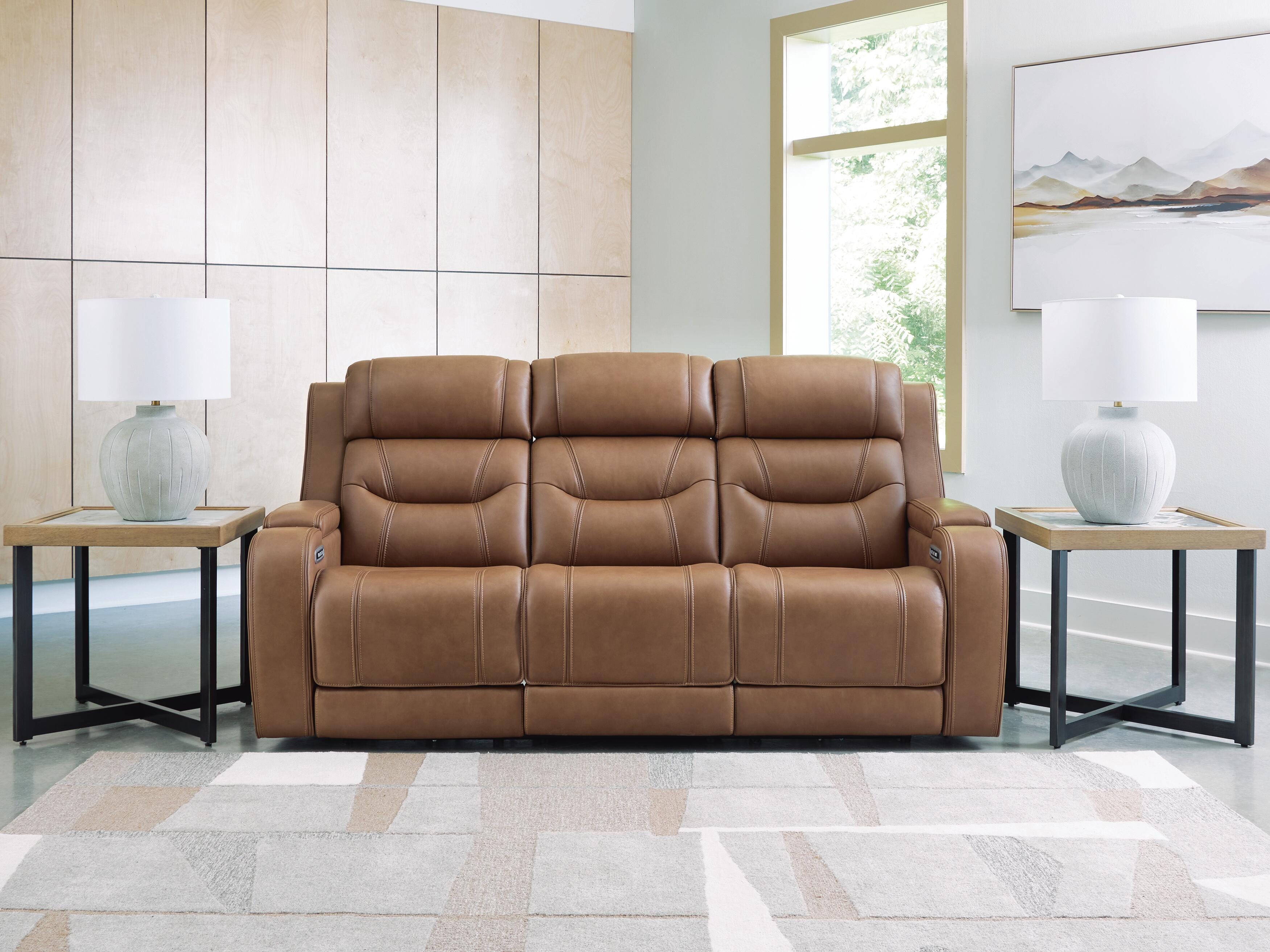 Knightington Power Reclining Sofa with Audio Seating