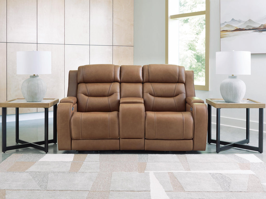 Knightington Power Reclining Loveseat with Audio Seating