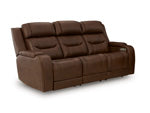Knightington Power Reclining Sofa with Audio Seating