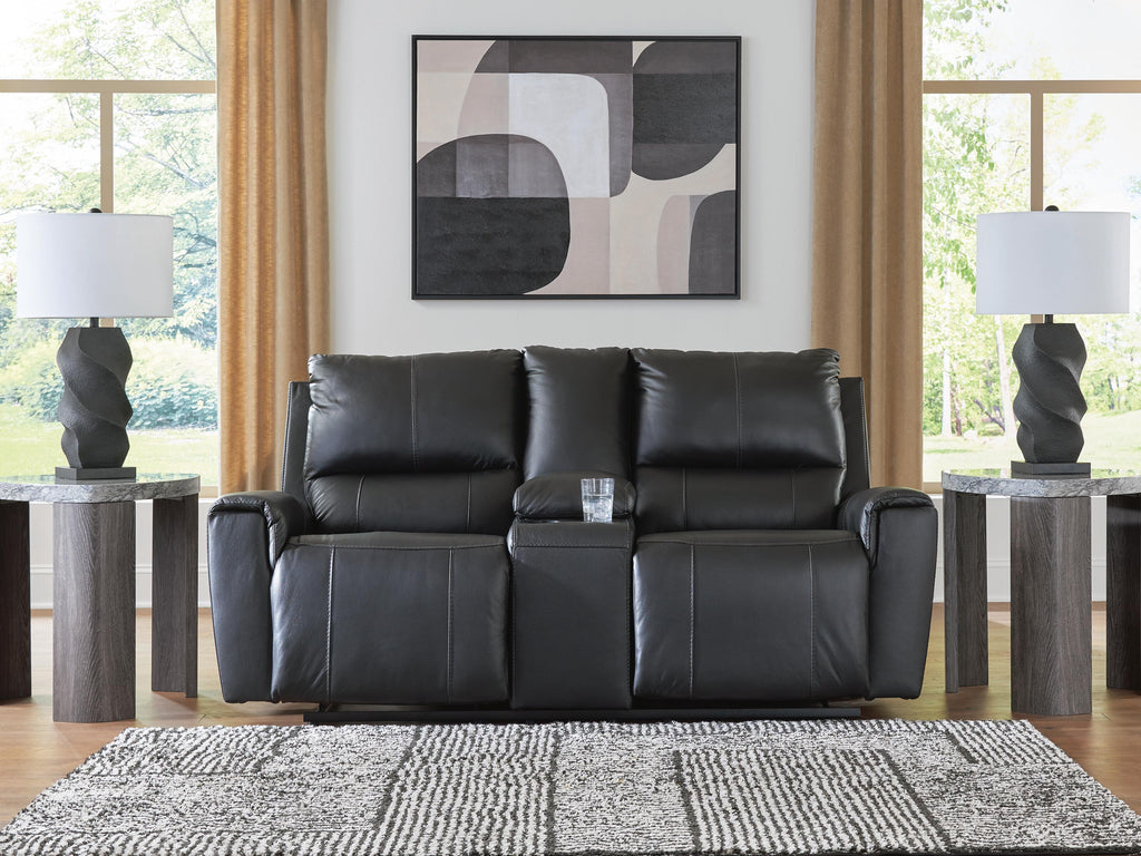 Glossmore Reclining Loveseat with Console