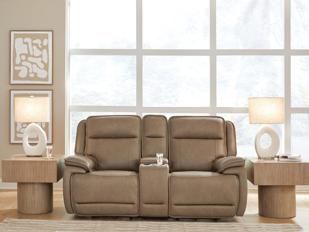 Glencroft Power Reclining Loveseat with Console