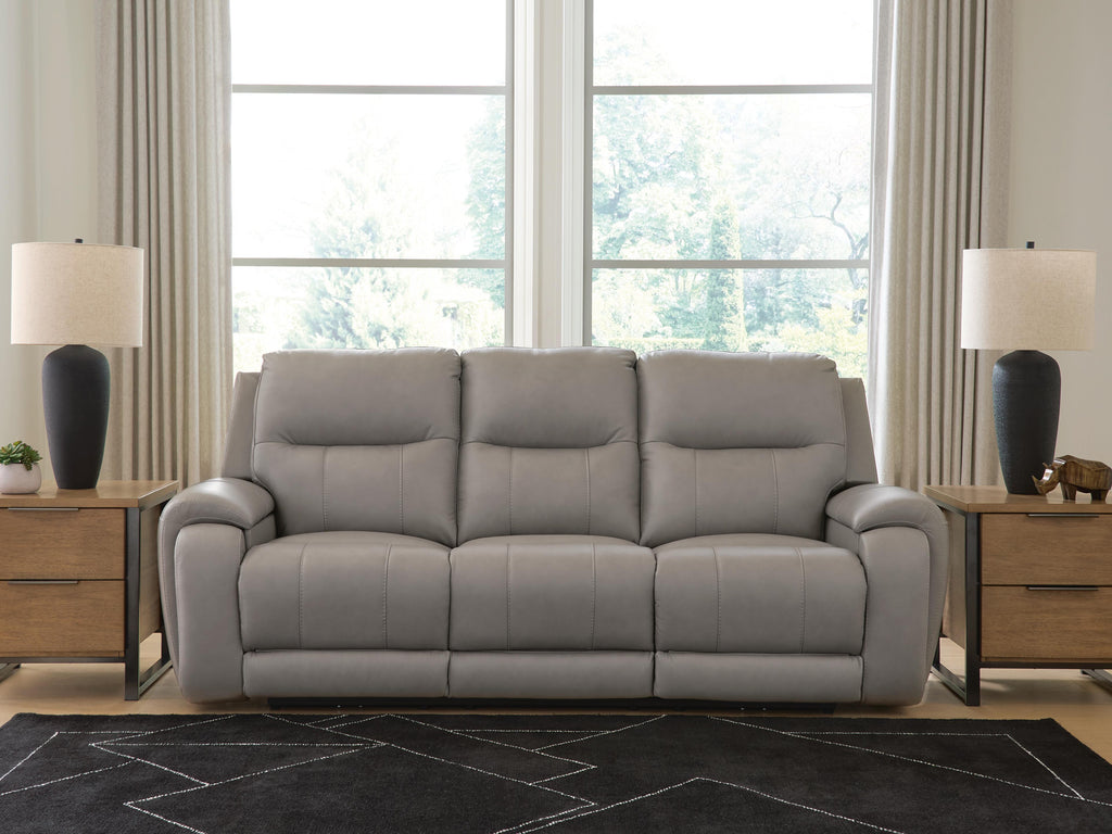 Real Moments Power Reclining Sofa with Audio Seating