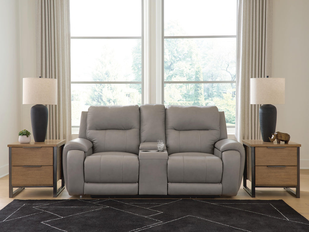 Real Moments Power Reclining Loveseat with Audio Seating