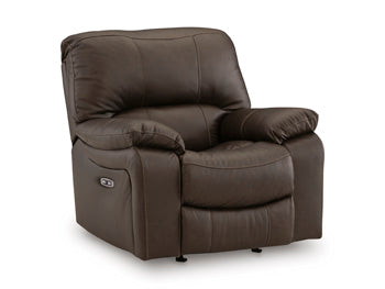 Leesworth Power Recliner (Brown/Beige)