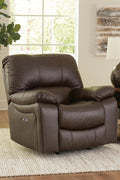 Leesworth Power Recliner (Dark Brown)