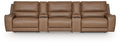 DeepWakes 5-Piece Reclining Sectional with Storage Consoles