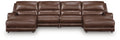 DeepWakes 4-Piece Reclining Sectional with Double Chaise