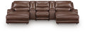 DeepWakes 5-Piece Reclining Sectional with Double Chaise and Storage Consoles