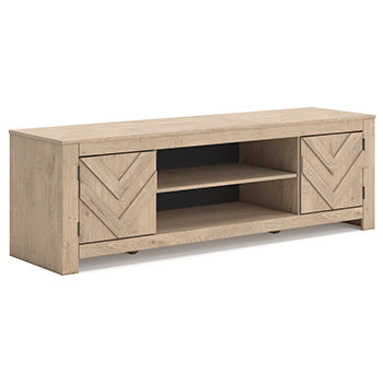 Cayboni 71" TV Stand (Brown/Beige)