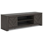 Cayboni 71" TV Stand (Black/Gray)