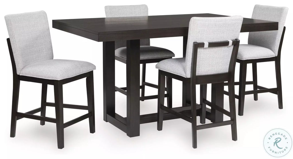 Neymorton Counter Height Dining Table and Barstools — Table and 4 Barstools