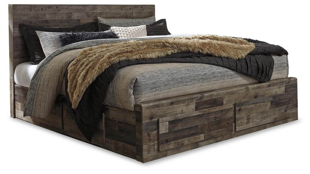 Derekson Panel Bed with 6 Storage Drawers