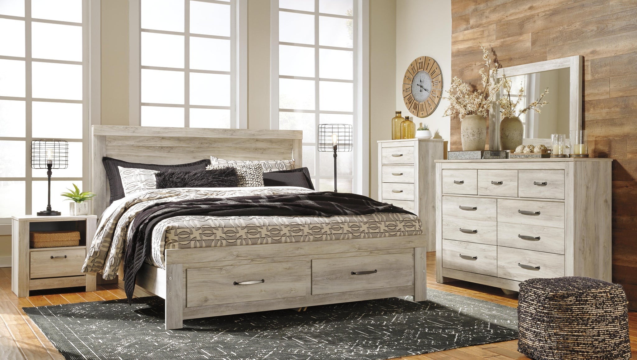 Bellaby Platform Bed with 2 Storage Drawers