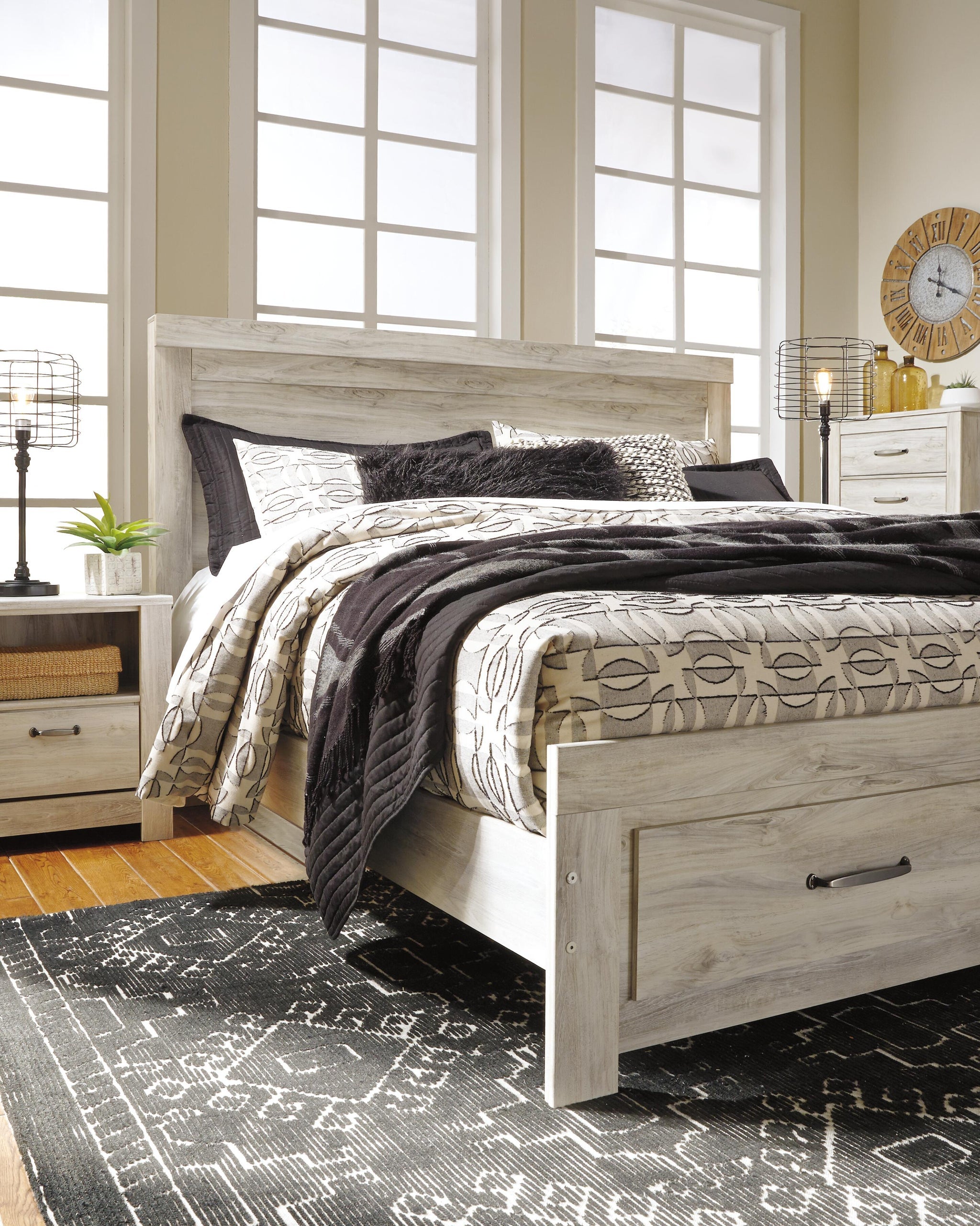 Bellaby Platform Bed with 2 Storage Drawers