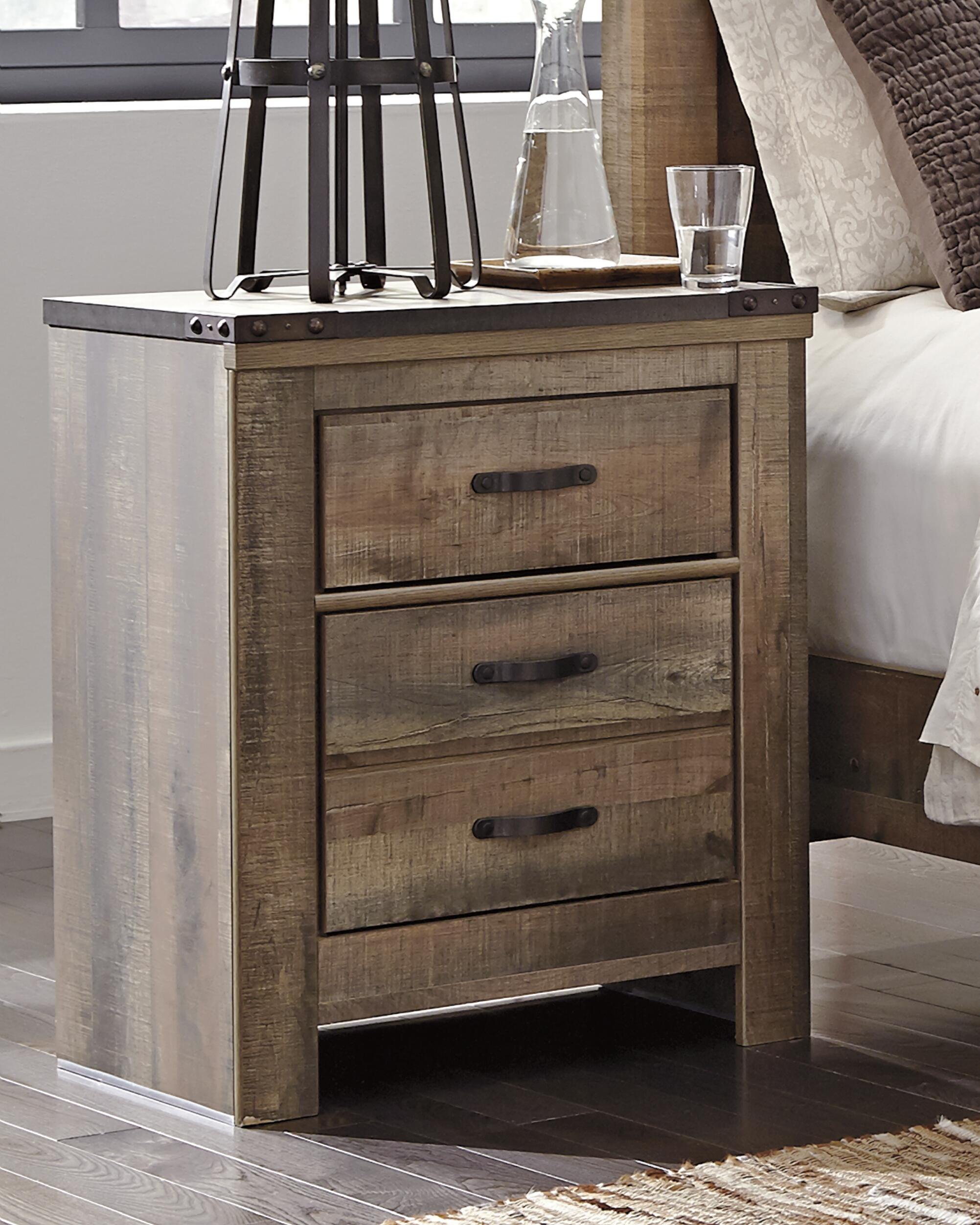Trinell 2 Drawer Nightstand