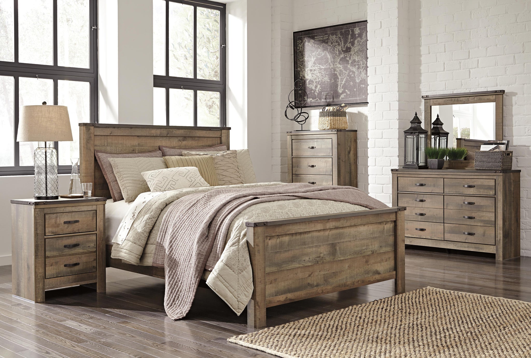 Trinell 2 Drawer Nightstand