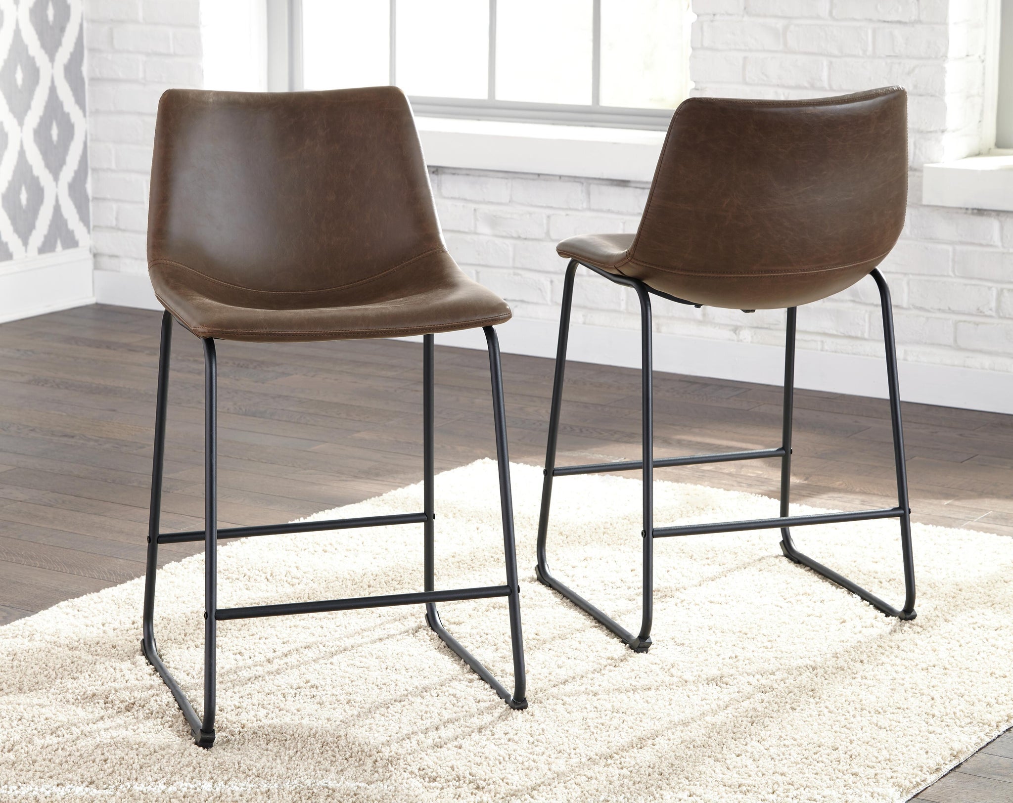 Centiar Pub Height Bar Stool (Black/Gray)
