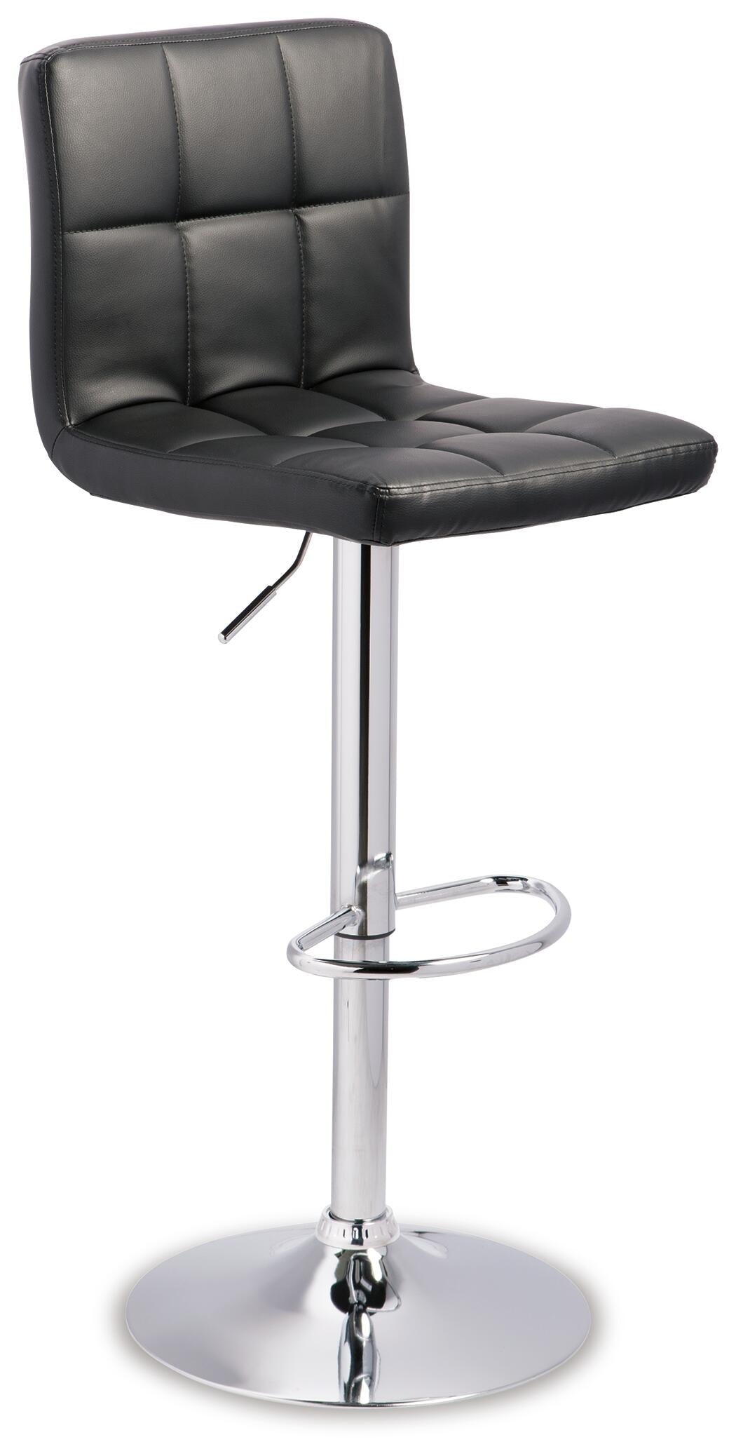 Bellatier Adjustable Height Bar Stool (White)