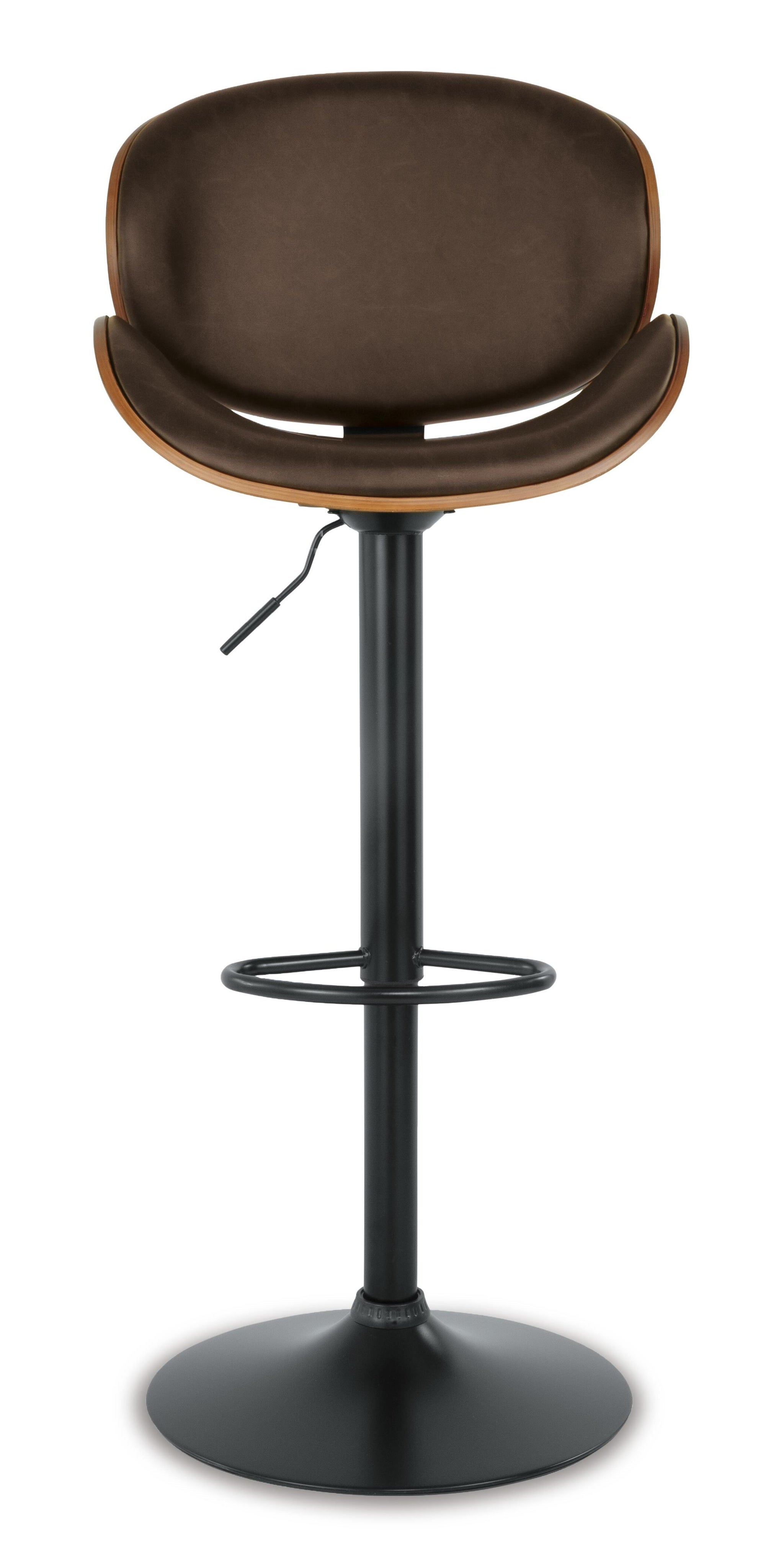 Bellatier Adjustable Height Bar Stool (Brown/Beige)