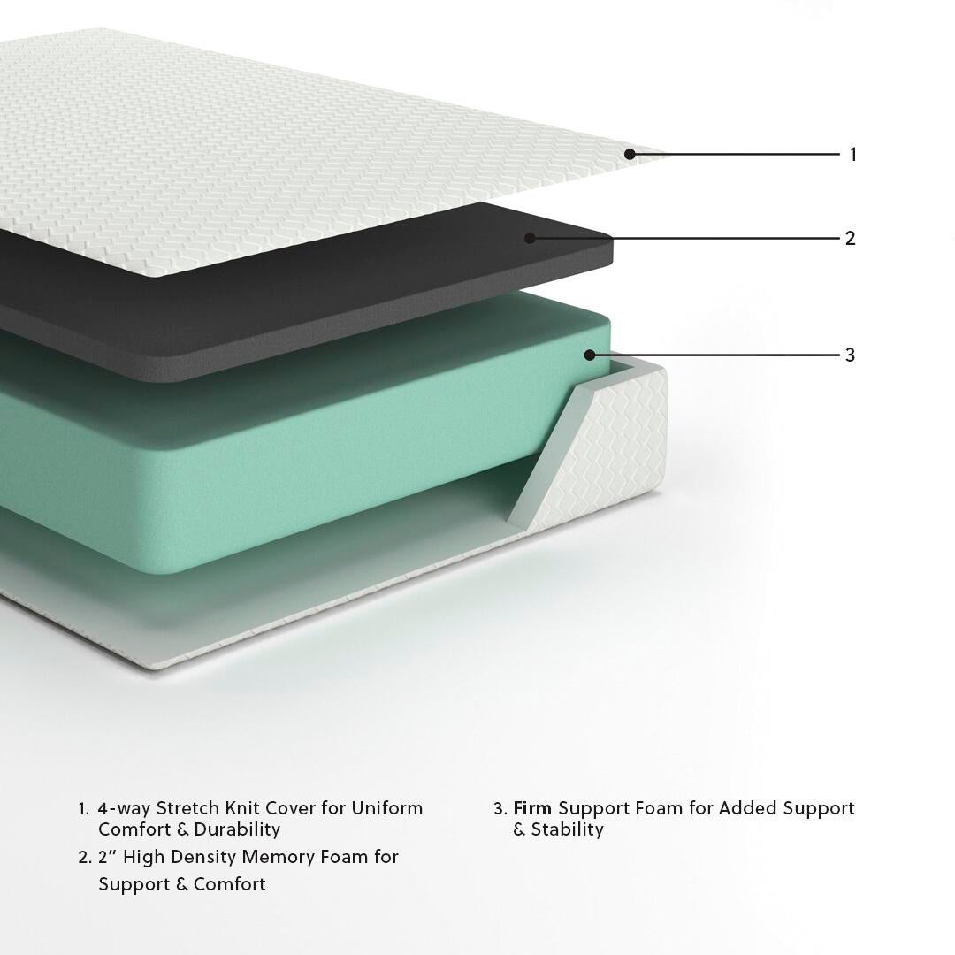 Chime 12 Inch Memory Foam Mattress in a Box
