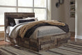 Derekson Panel Bed with 6 Storage Drawers