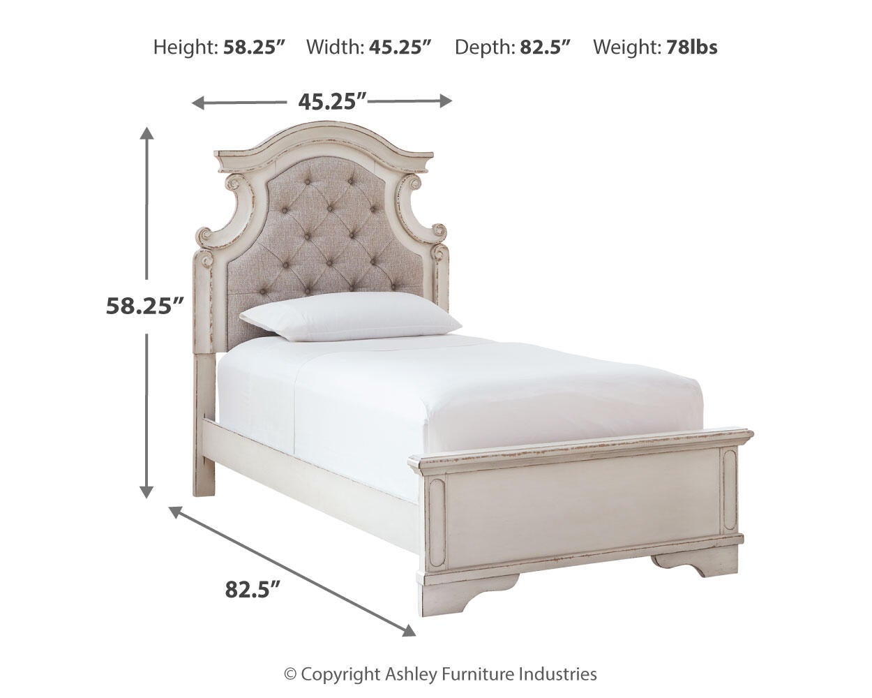 Realyn Upholstered Panel Bed