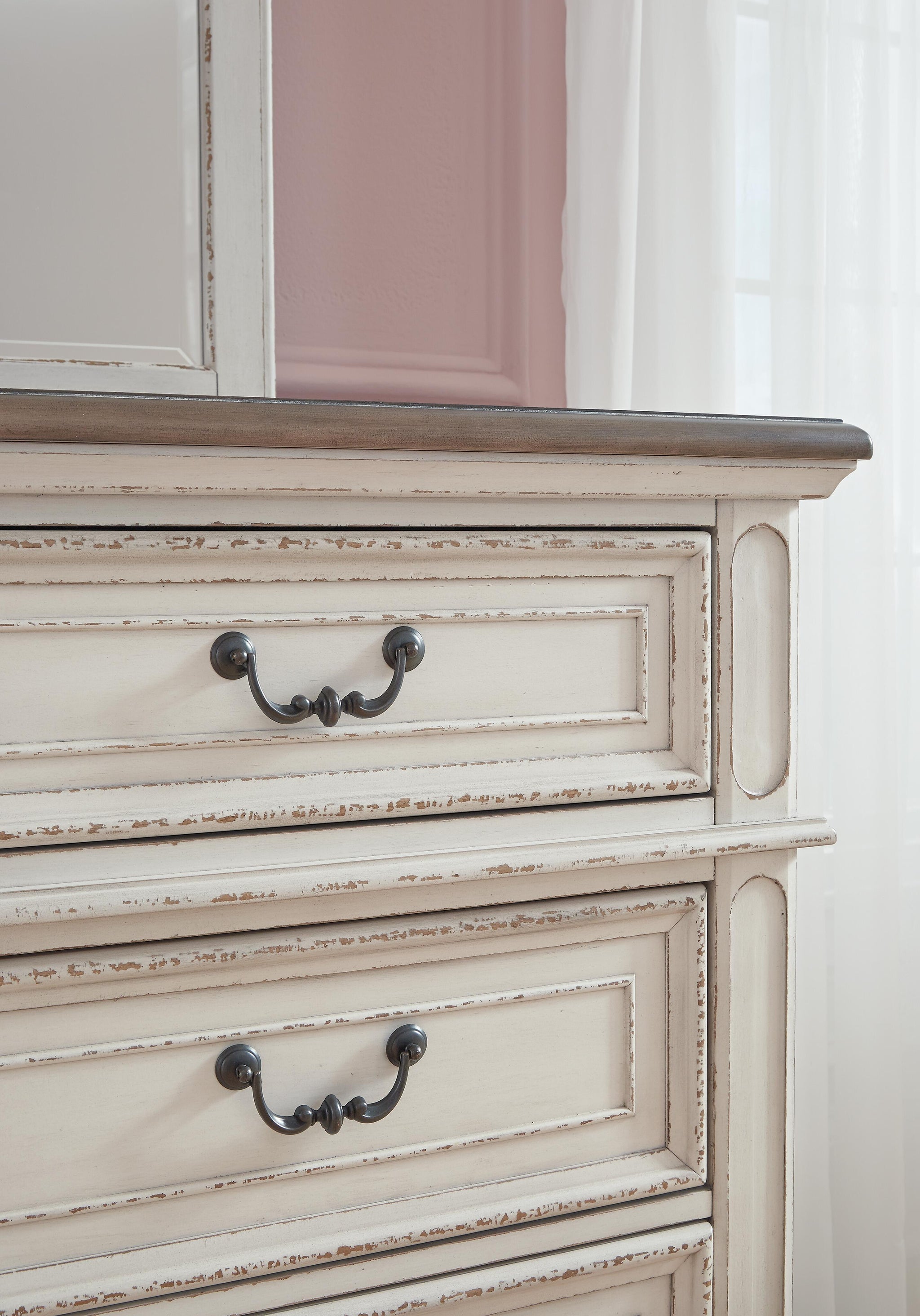 Realyn Dresser and Mirror (Two-Tone)