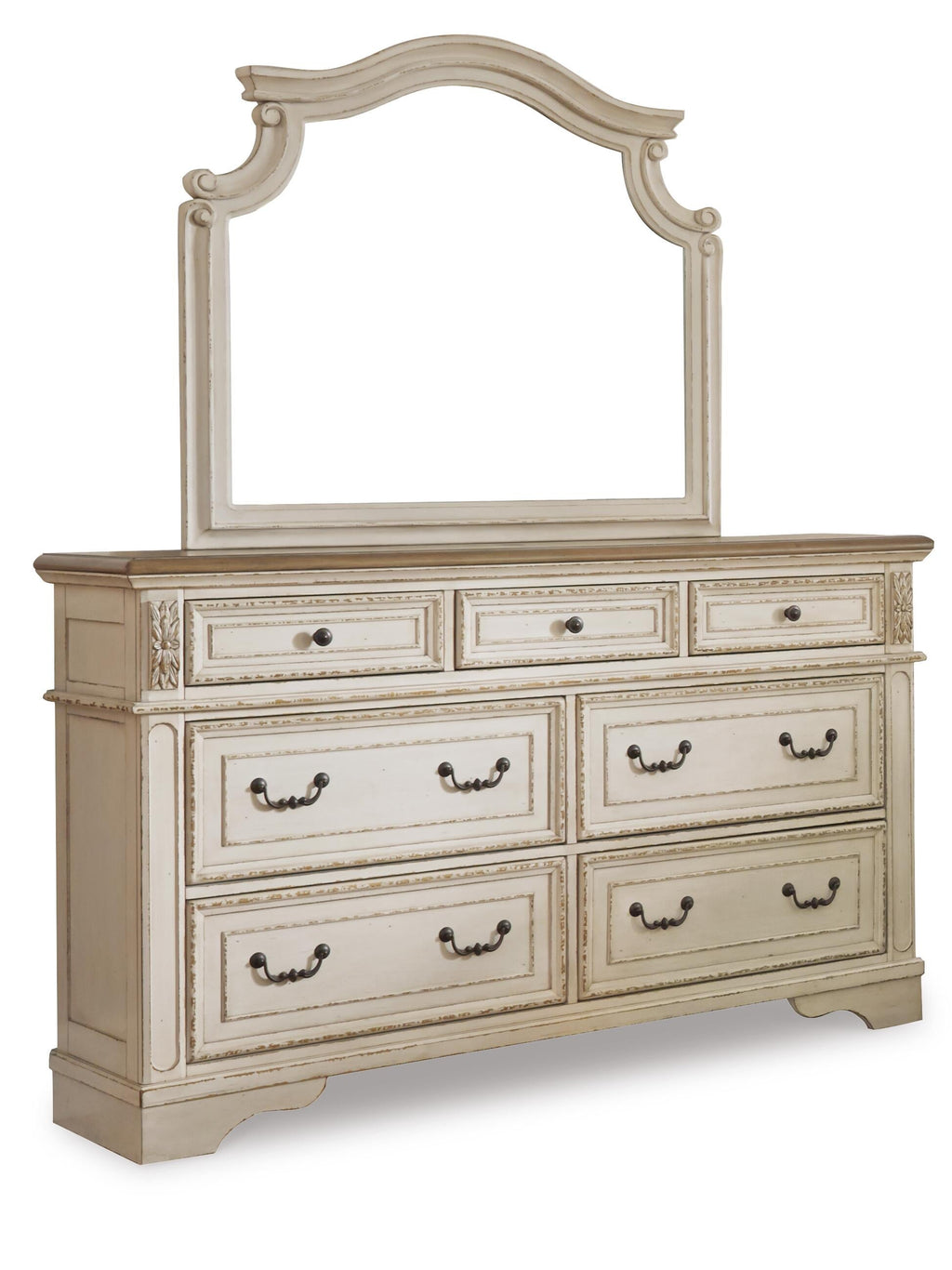 Realyn Dresser and Mirror (Two-Tone)