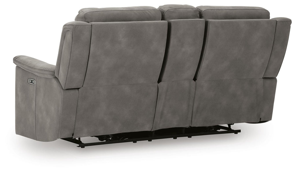 Next-Gen Durapella Power Reclining Loveseat with Console