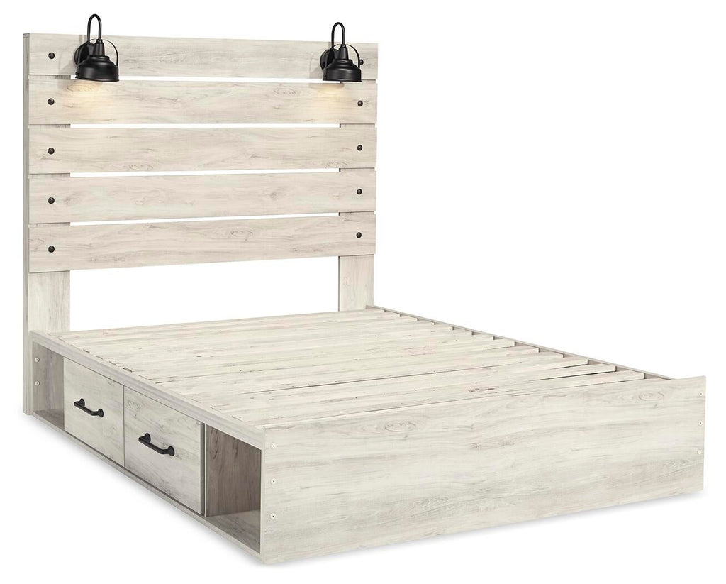 Cambeck Panel Bed with 2 Storage Drawers