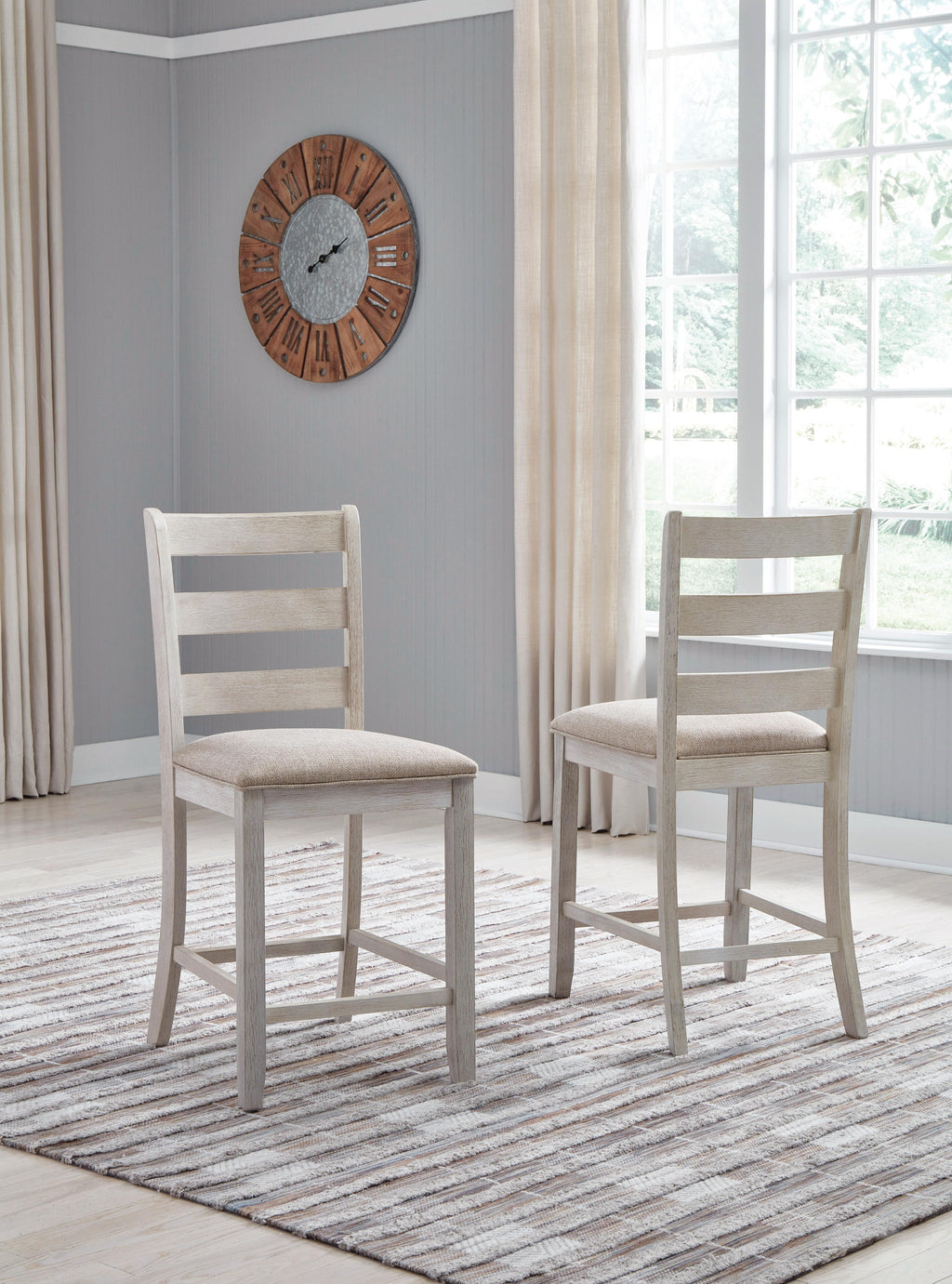 Skempton Counter Height Bar Stool (Two-Tone)