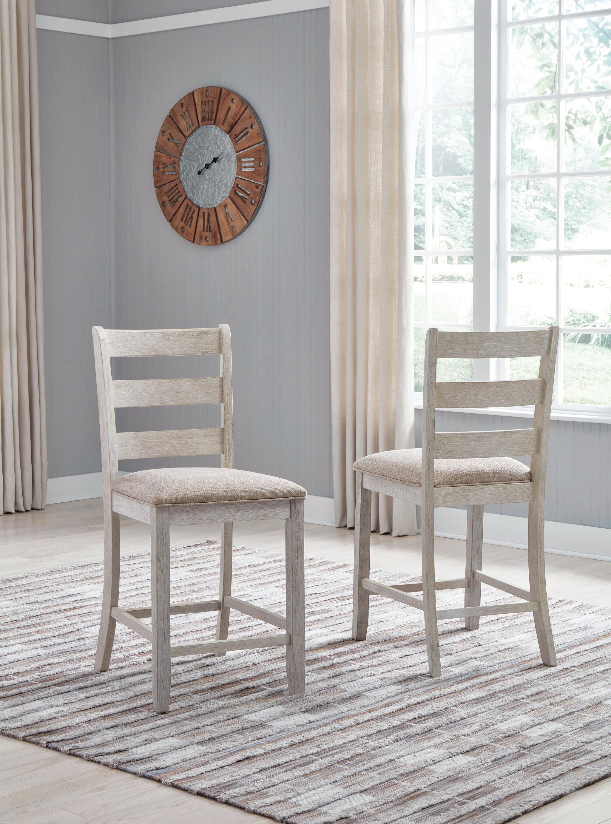 Skempton Counter Height Bar Stool (Two-Tone)