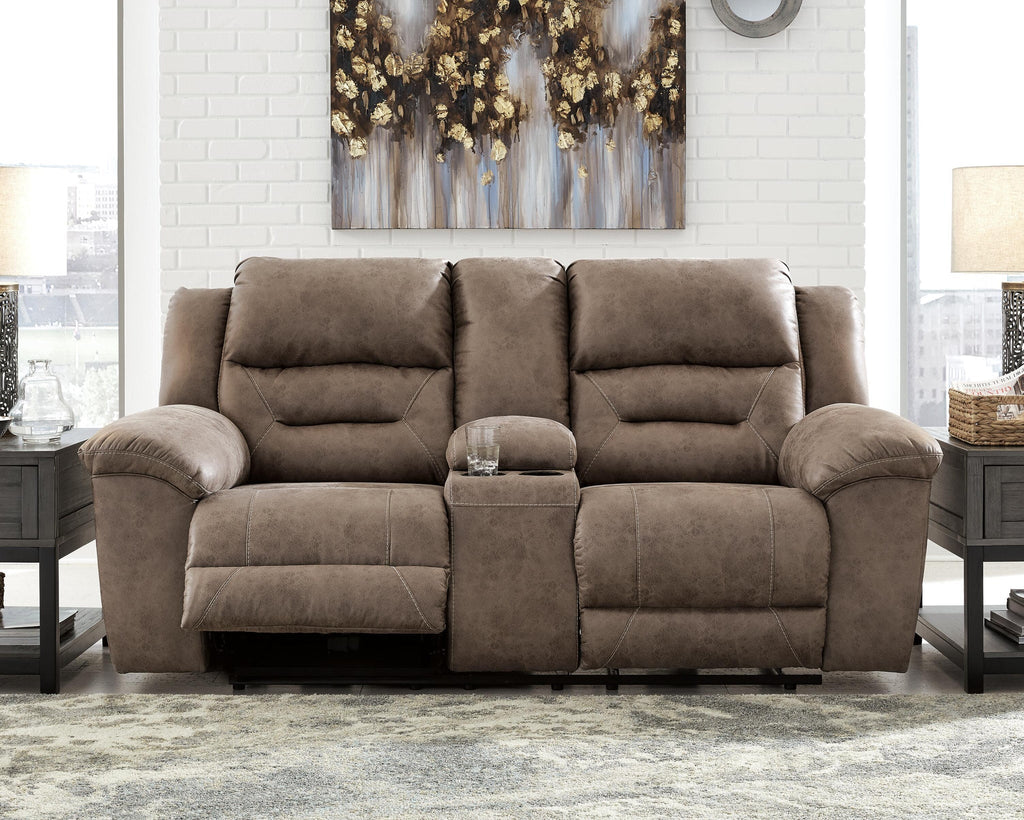 Stoneland Reclining Loveseat with Console