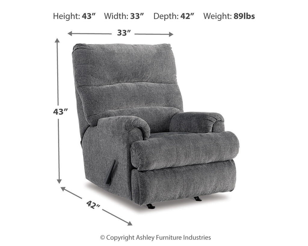 Man Fort Recliner (Black/Gray)