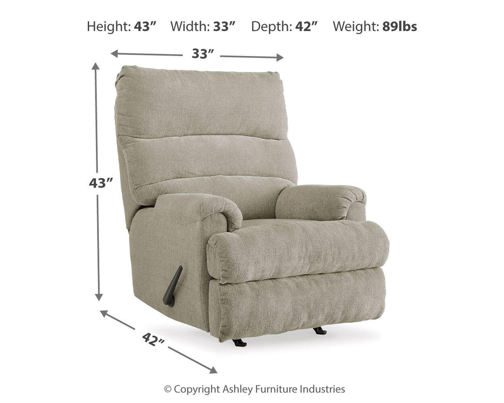 Man Fort Recliner (Black/Gray)