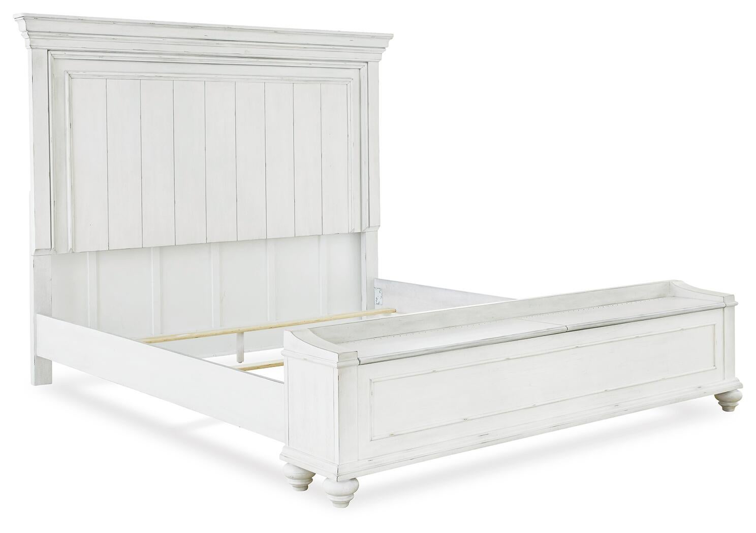 Kanwyn Panel Bed with Storage Bench