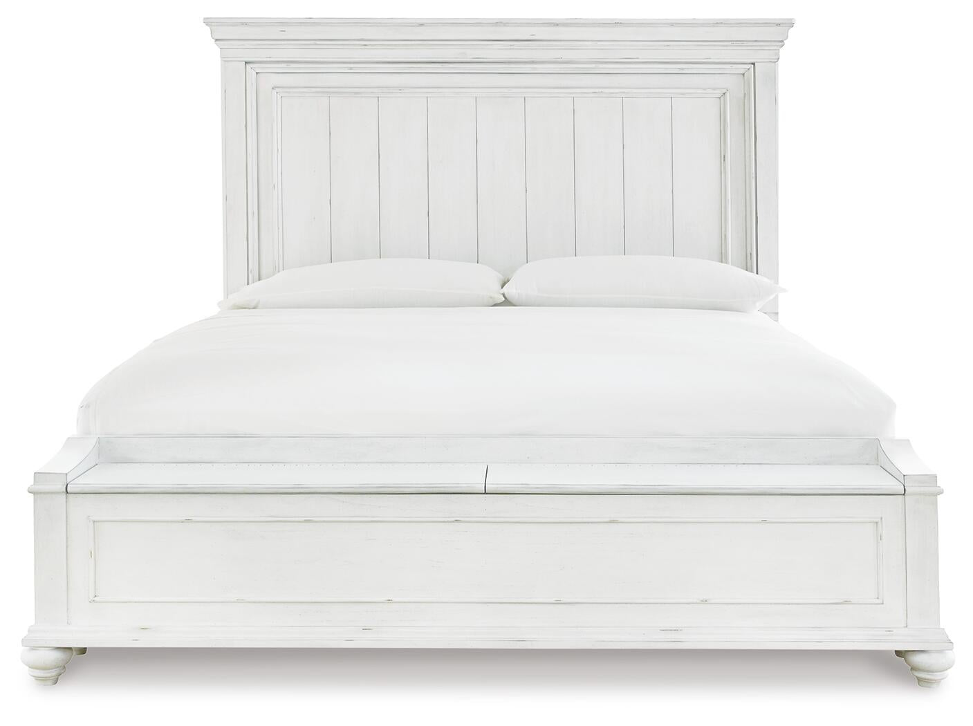 Kanwyn Panel Bed with Storage Bench