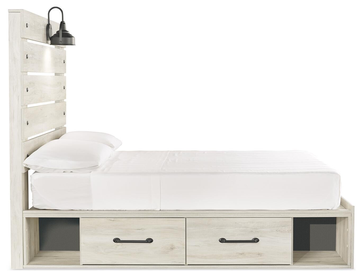 Cambeck Panel Bed with 4 Storage Drawers