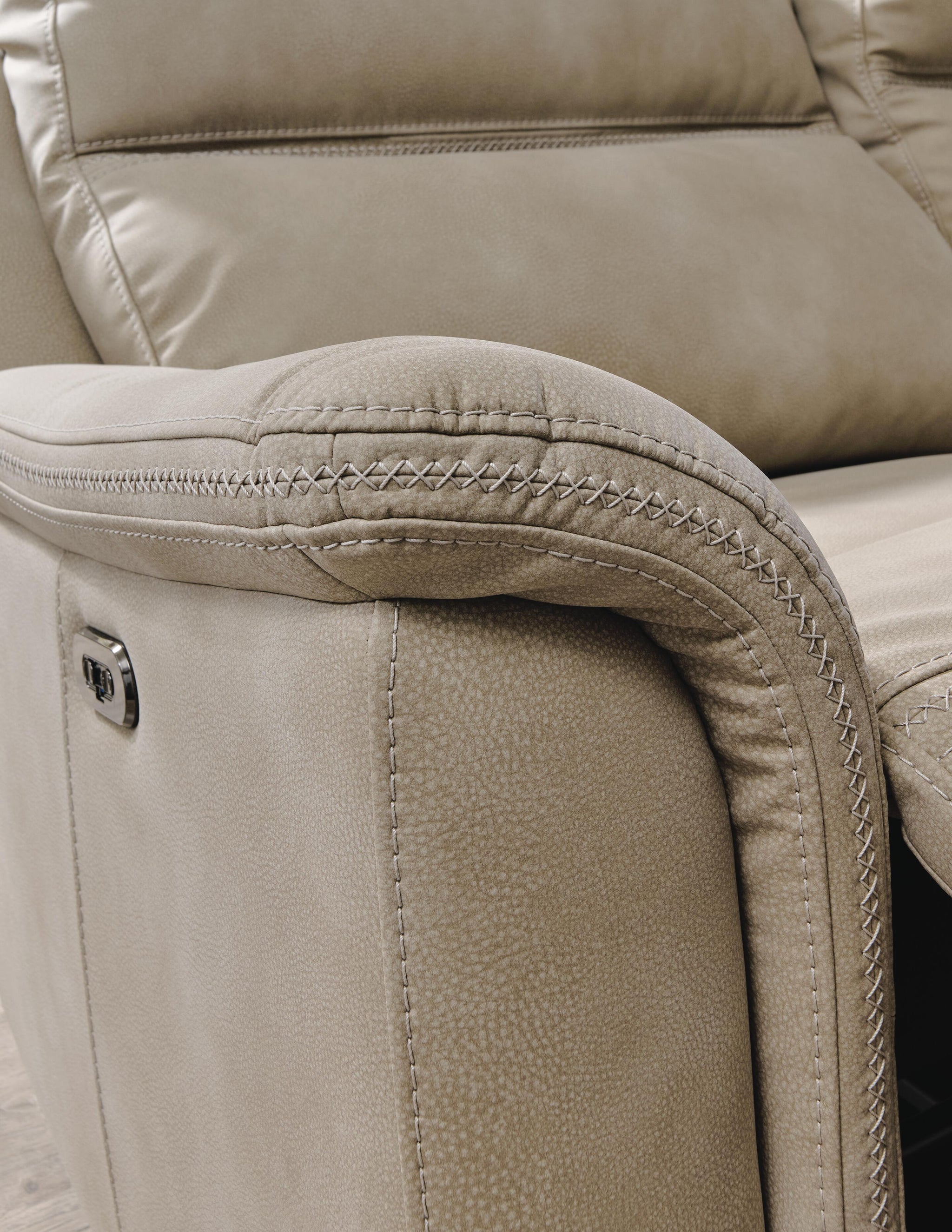 Next-Gen Durapella Power Reclining Loveseat with Console