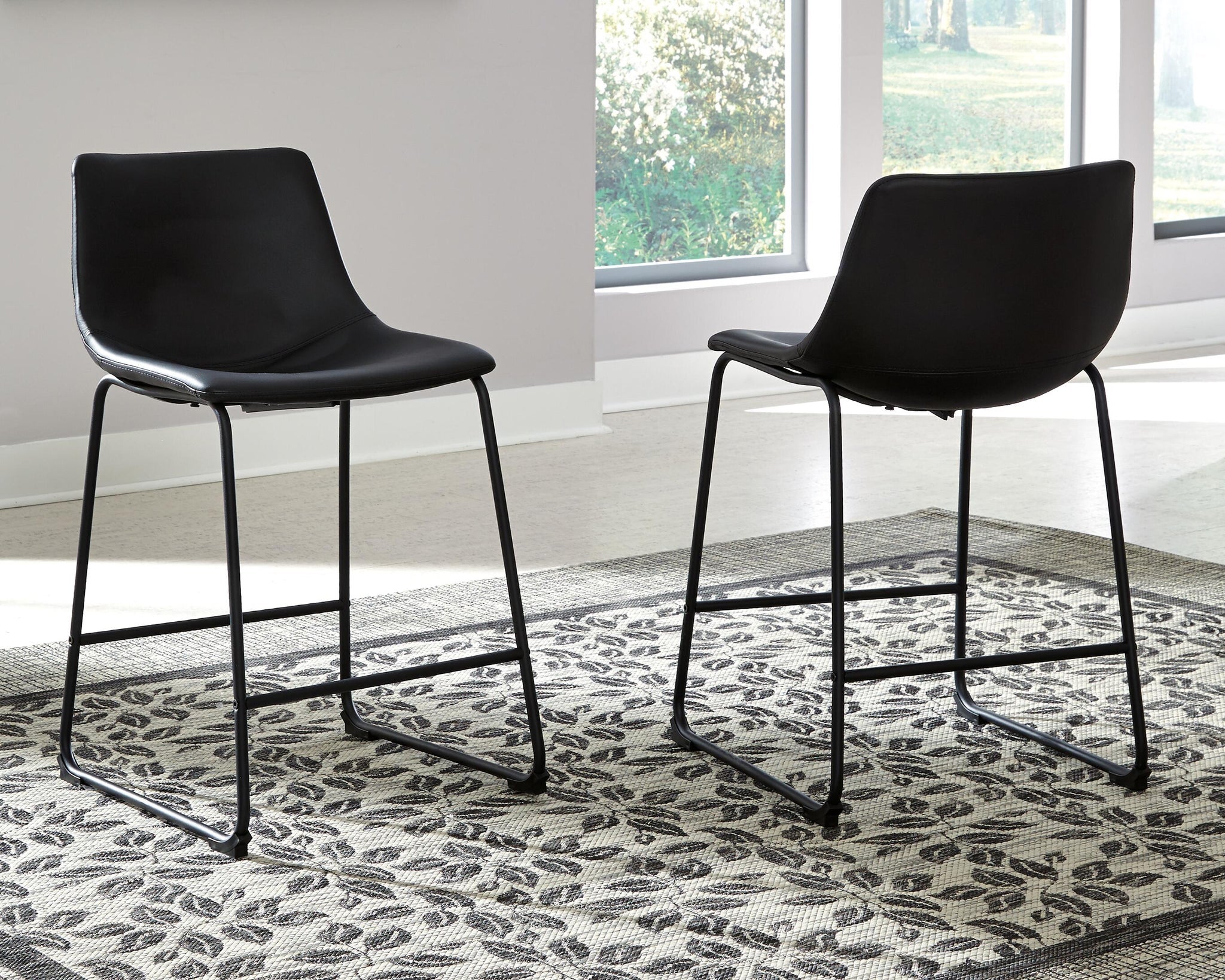 Centiar Pub Height Bar Stool (Black/Gray)