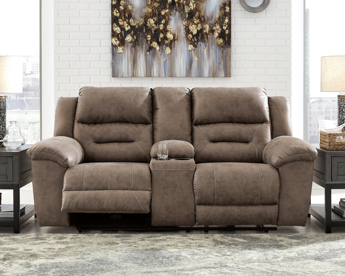 Stoneland Power Reclining Loveseat with Console