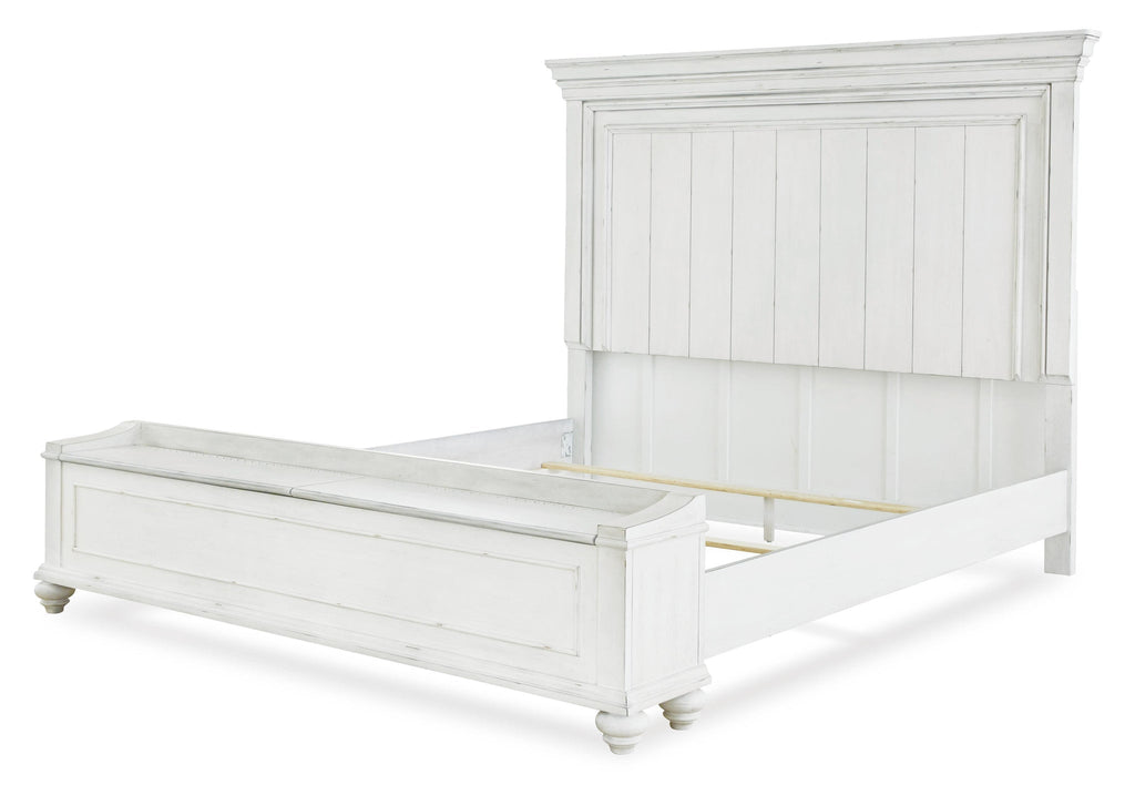 Kanwyn Panel Bed with Storage Bench
