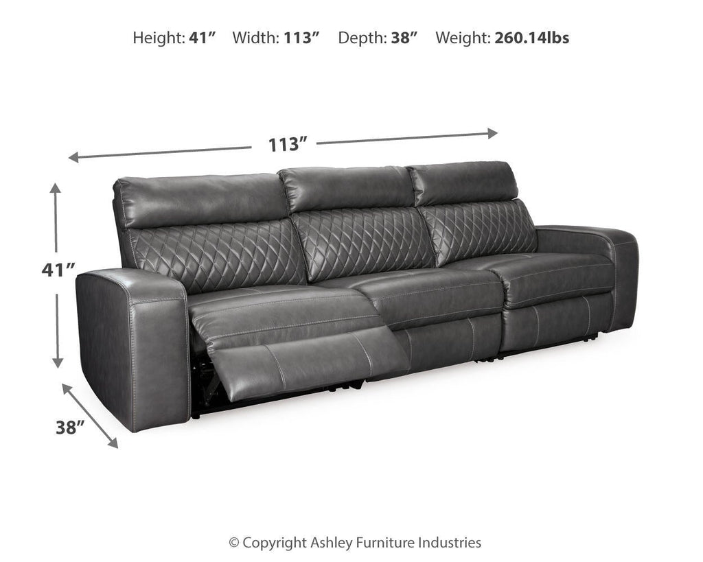 Samperstone 3-Piece Power Reclining Sectional Sofa